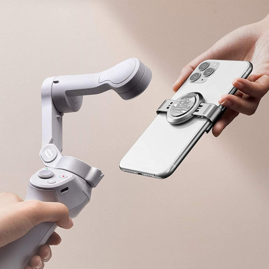 Support En L Pour Stabilisateur Osmo Mobile - Interface Griffe Froide, Compatible OM 4/3/2, Métal, Poignée Rembourrée