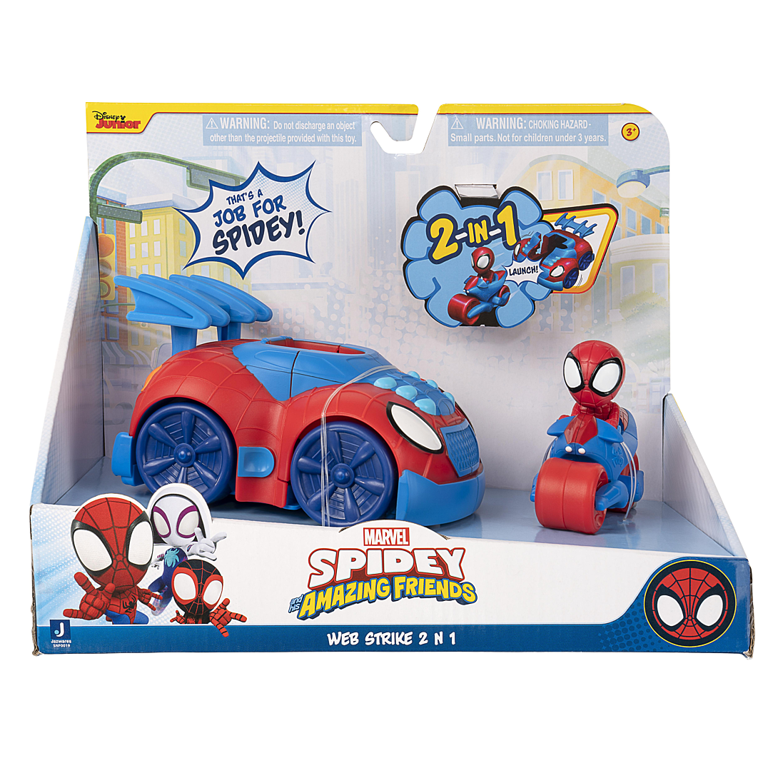 MARVEL Spidey Véhicule Web Strike 2 en 1 - vue 3