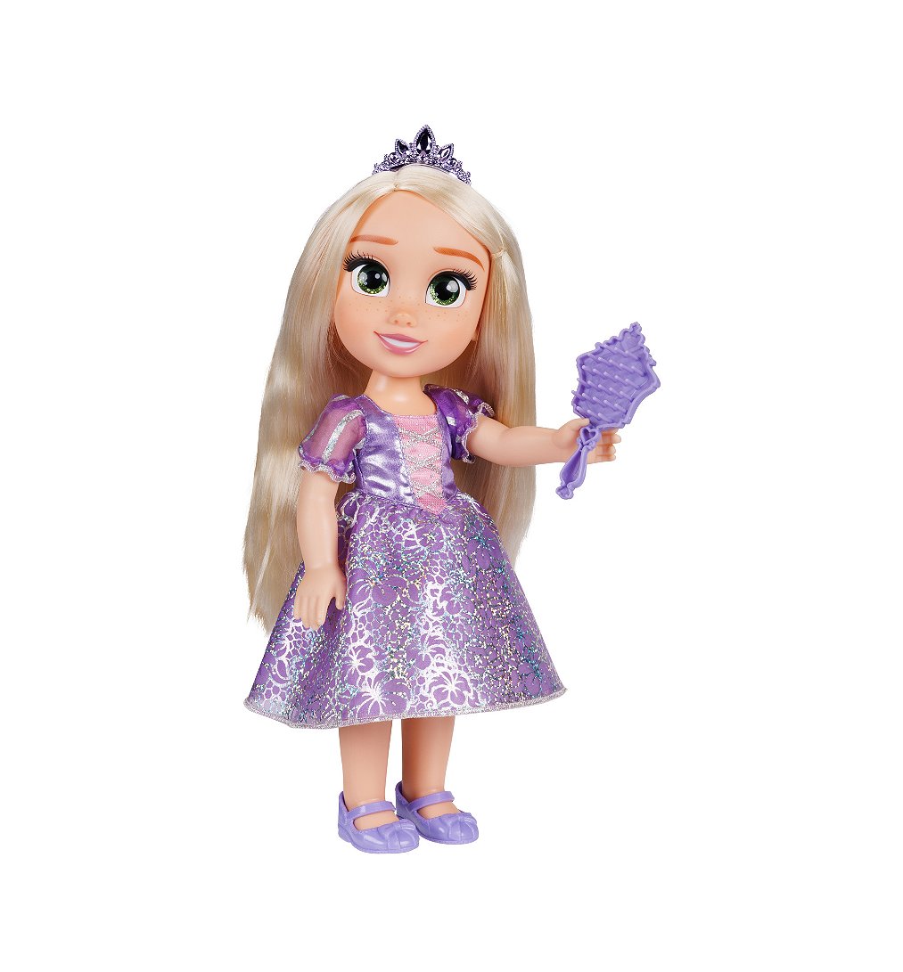 Disney Princesse Poupée 38cm Raiponce Licence Officielle Disney Collection Mon Amie Princesse Robe Effets Argentés Et Brosse Incluse Poupée à Collectionner Cadeau Enfants Dès - vue 9