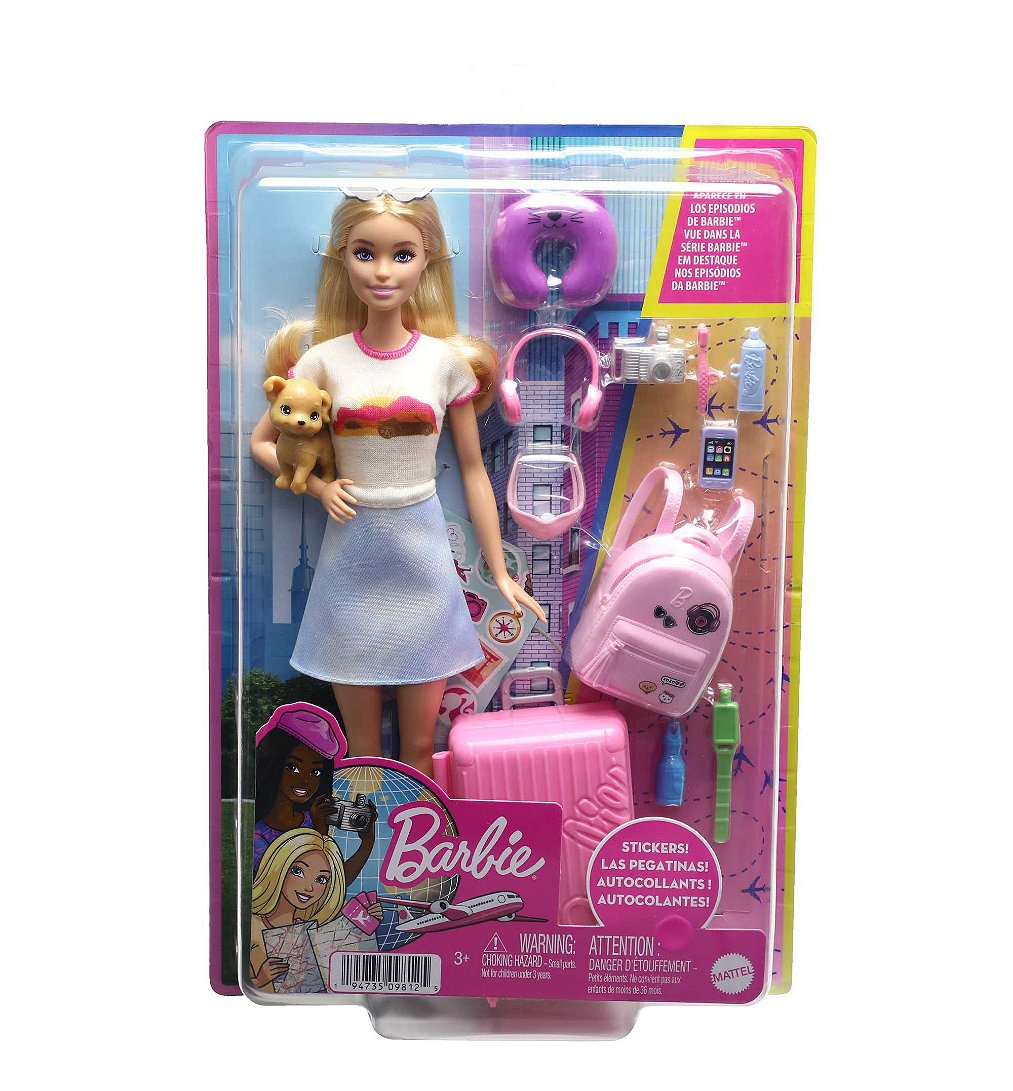 Poupée Barbie Malibu En Voyage Mattel La Poupée + Accessoires - vue 3