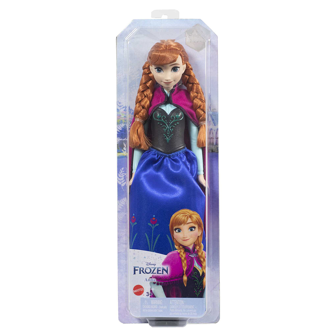 Mattel Disney-La Reine des Neiges-Anna-Poupée avec habillage et accessoires