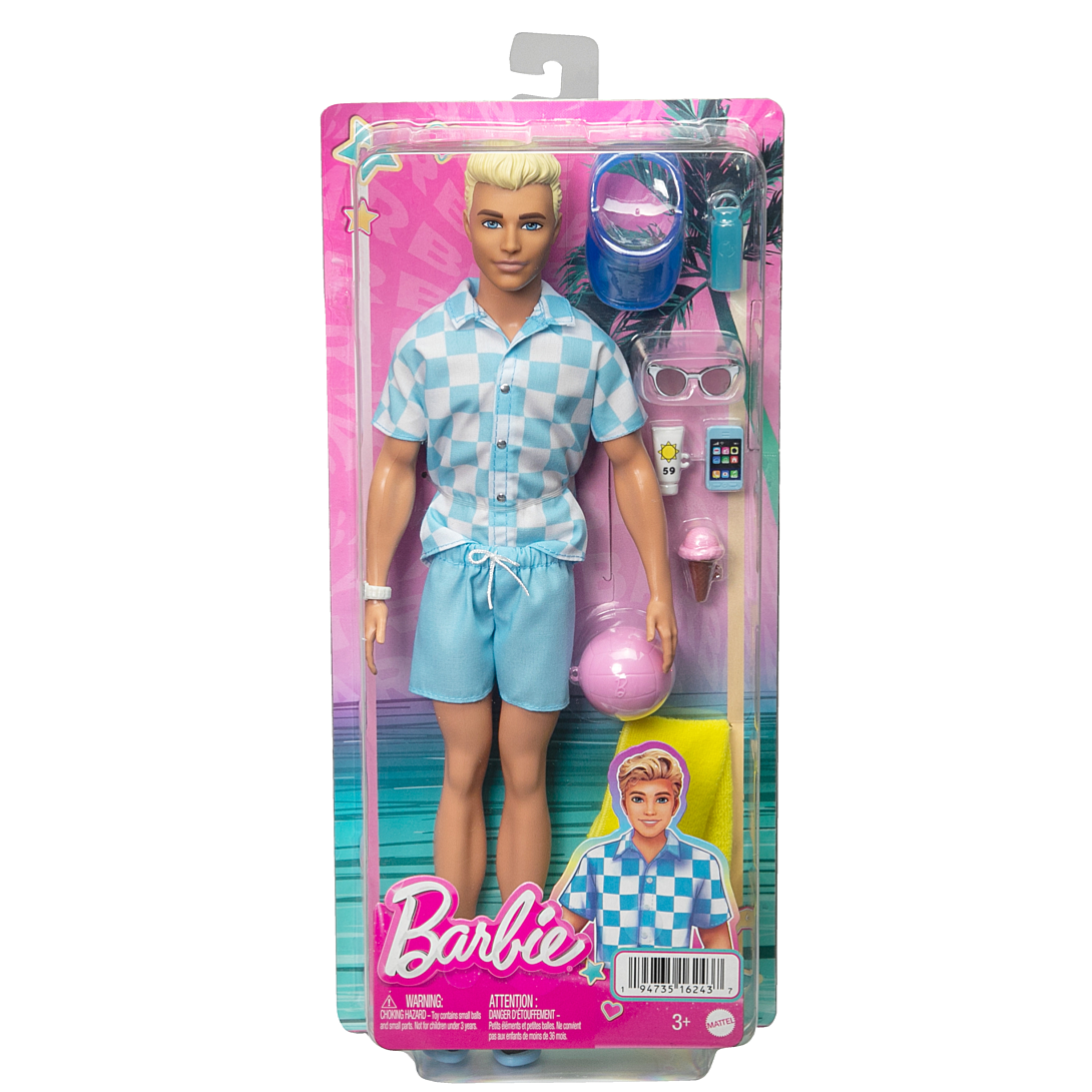 Poupée Barbie Mattel HPL74 – Ken à La Plage avec Accessoires - vue 10