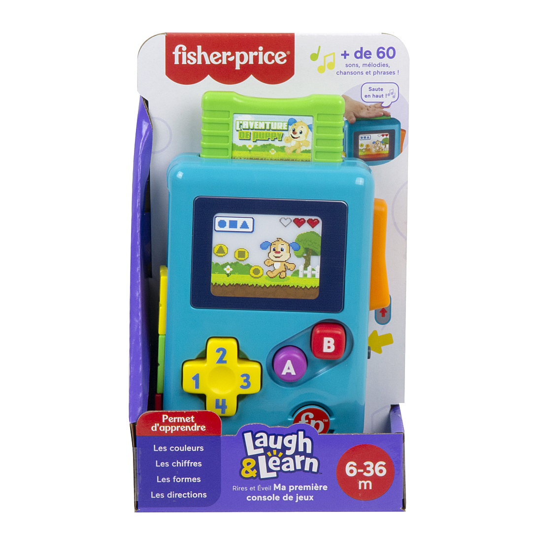Fisher Price Jouet éducatif Ma Première Console de Jeu Rires et Éveil avec Musique et lumières pour Nouveau nés et bébés Version: Anglais UK Italien Portuguese Espagnol Castillan HHX12 - vue 5