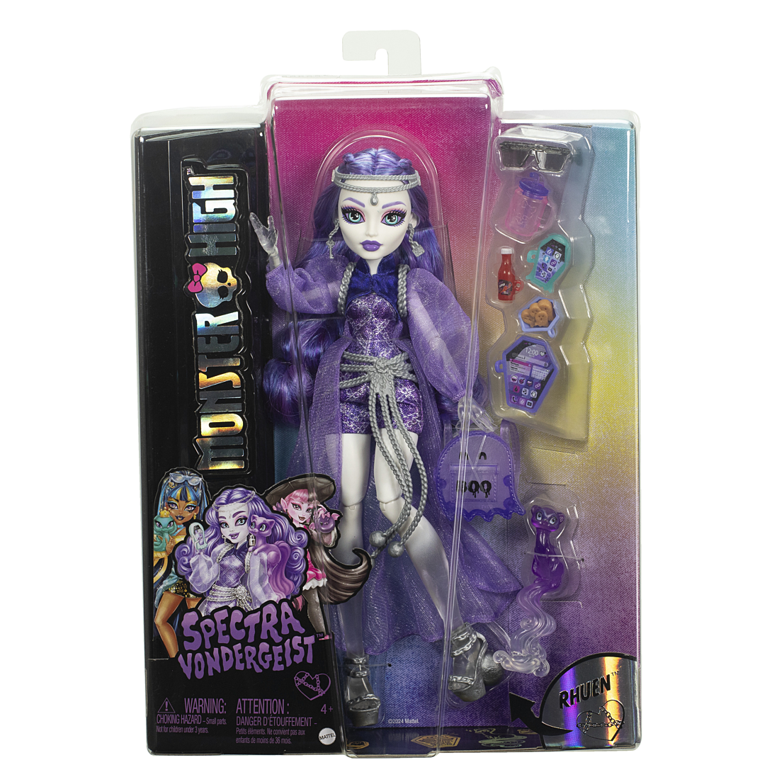 Poupée Monster High Mattel HXH77 – Spectra Vondergeist avec Accessoires - vue 3