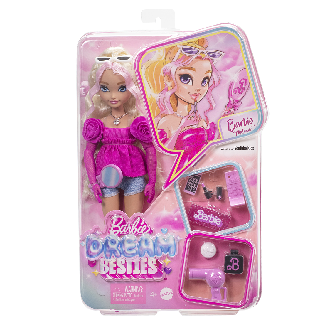 barbie équipe de rêve « malibu » poupée et 8 accessoires - vue 1