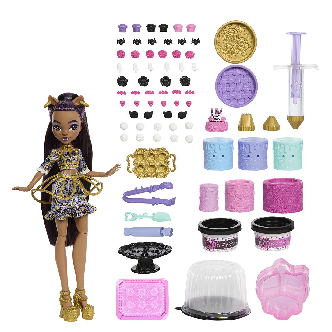 Monster High Kit Gâteau d’Anniversaire Clawdeen Wolf Monster High JBG78 - vue 1