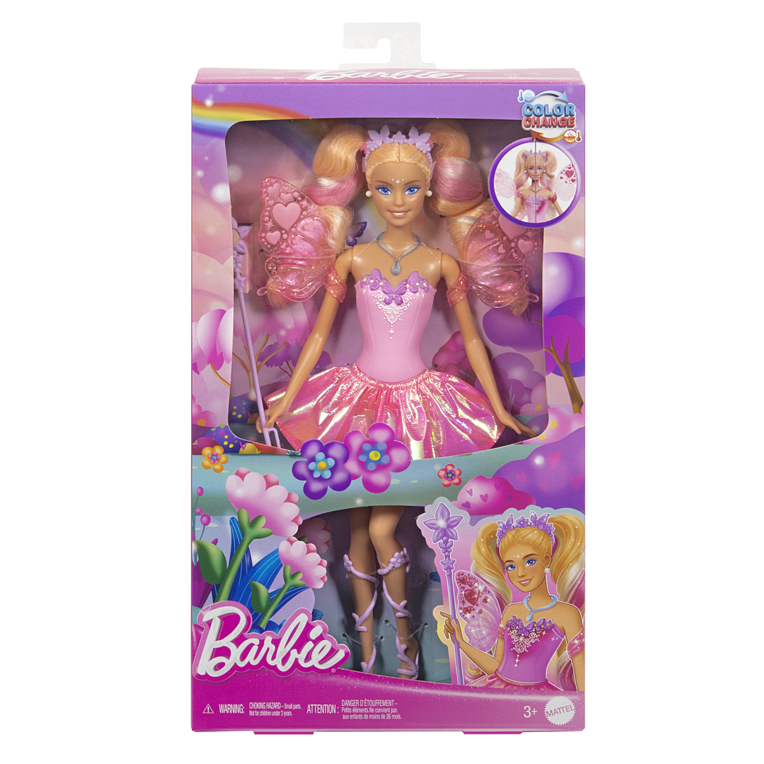 Poupée Barbie JCP76 – Ailes Interactives et Changement de Couleur