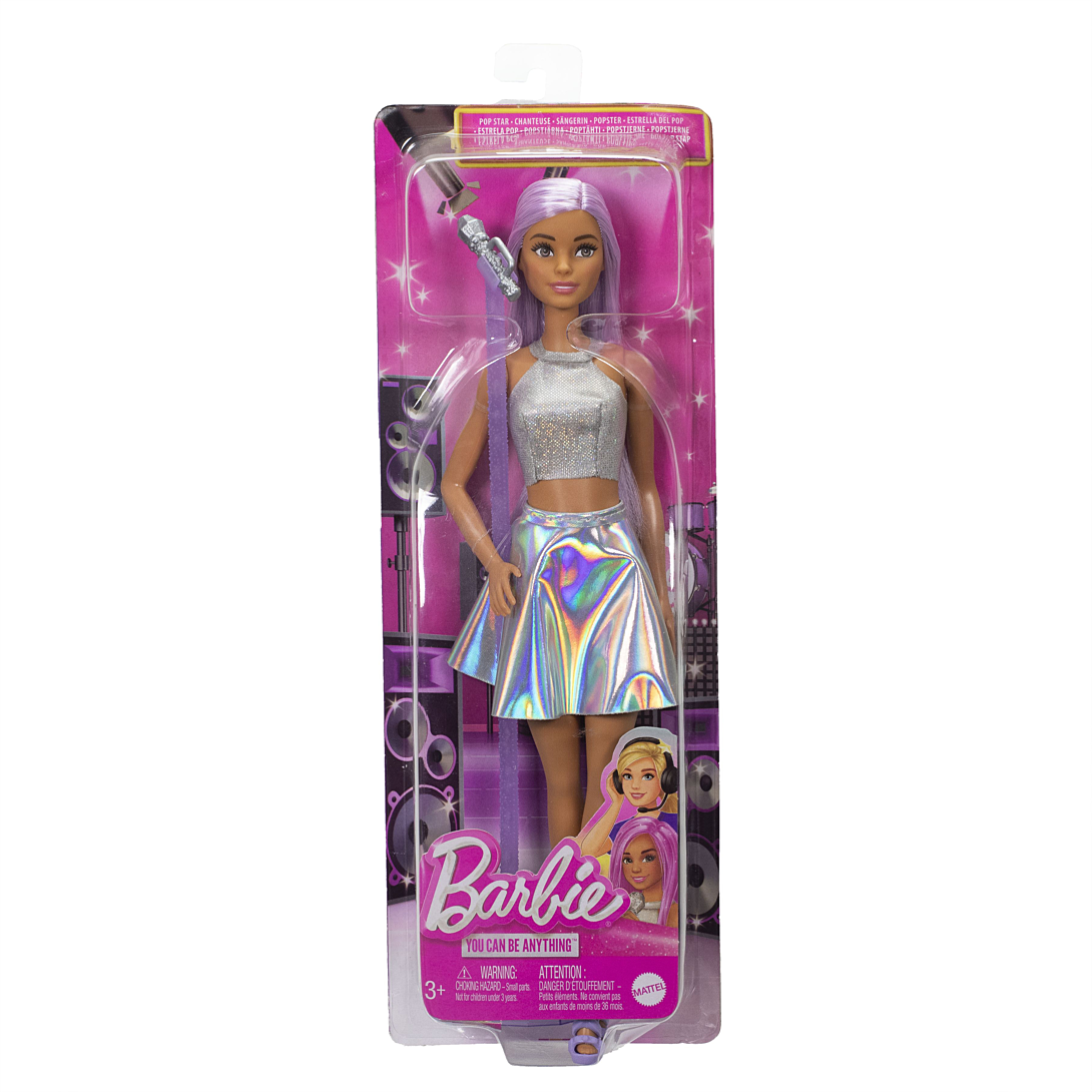 Poupée Barbie Pop Star – Tenue Scintillante et Micro Inclus, JCW42 - vue 2