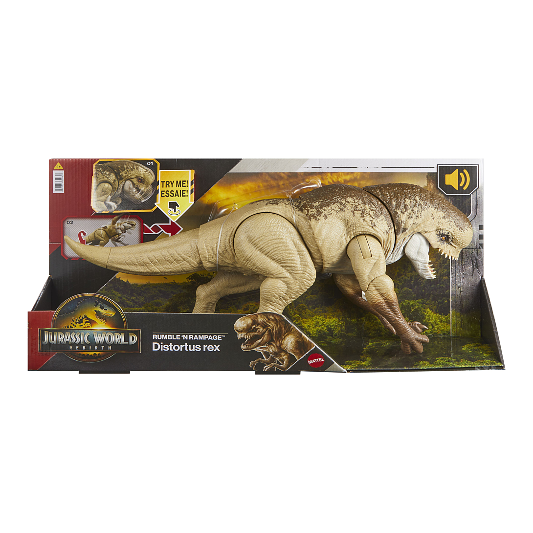 jurassic world-figurine articulée distortus rex combat ultime-56 cm