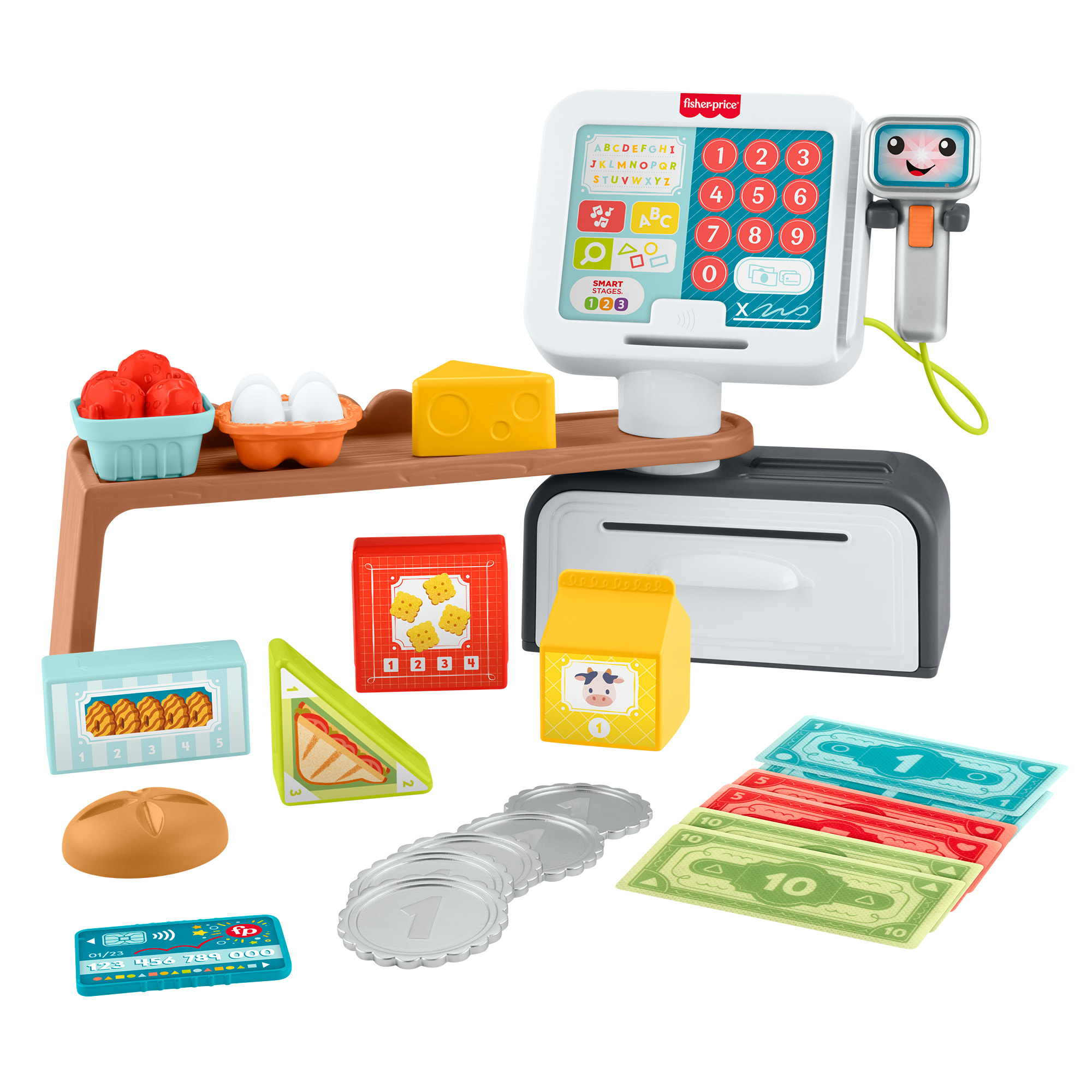 Caisse Enregistreuse Fisher-Price JGW97 – 20 Accessoires et Sons Interactifs - vue 3