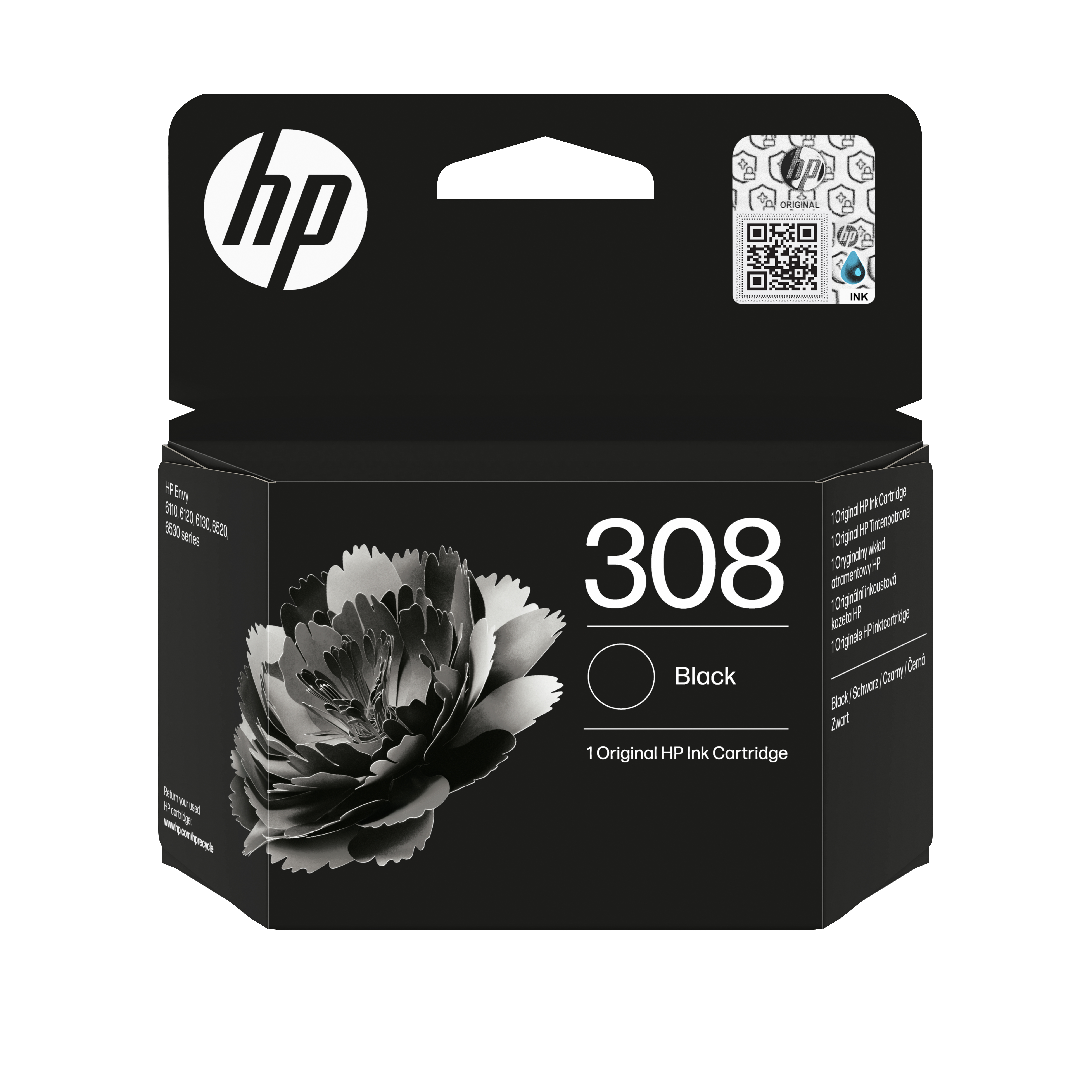 HP 308 Cartouche d’encre authentique Noir