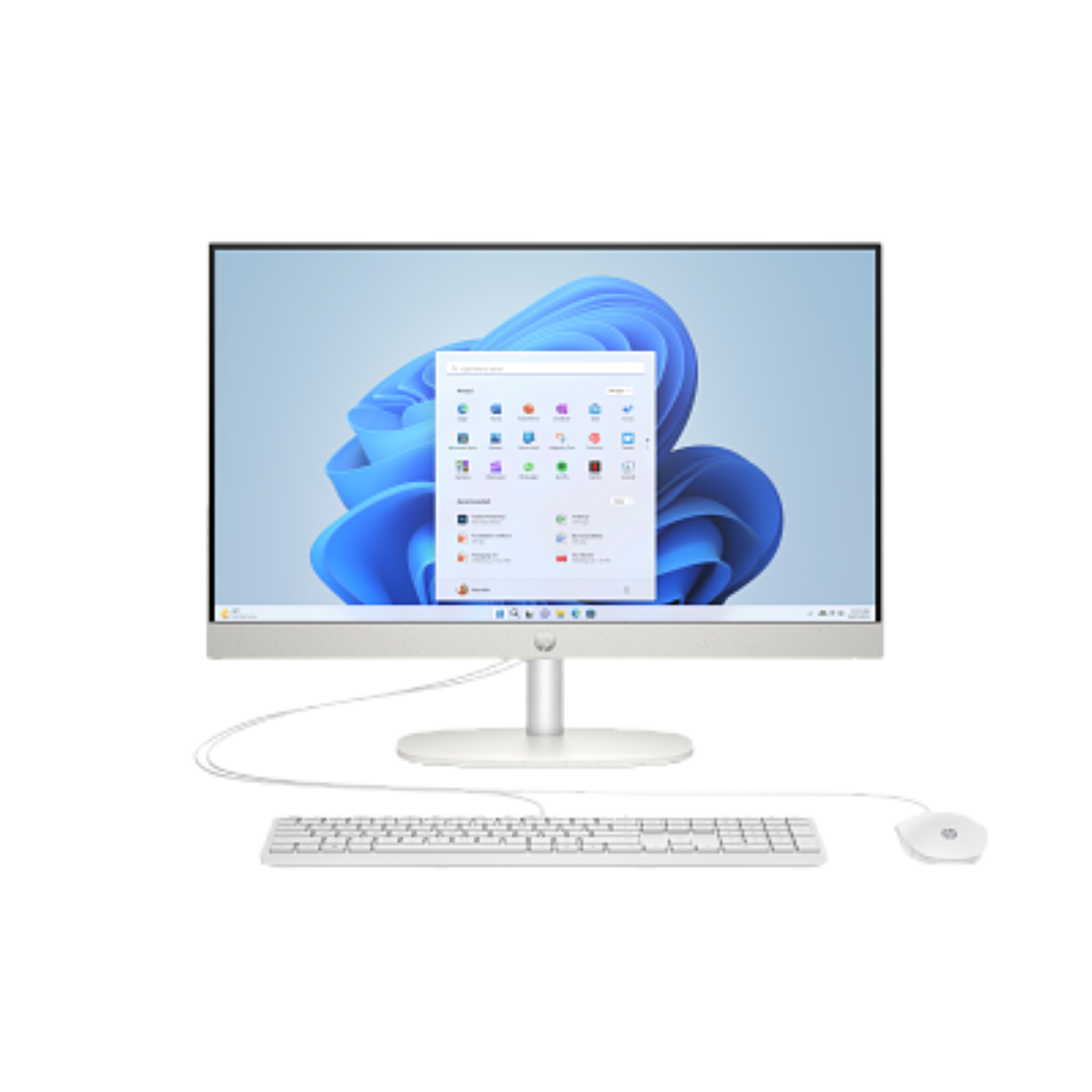 PC Tout en un HP 24 cr0089nf Windows 11 238 FHD IPS Ryzen 7 RAM SSD Clavier et sans fil - vue 2