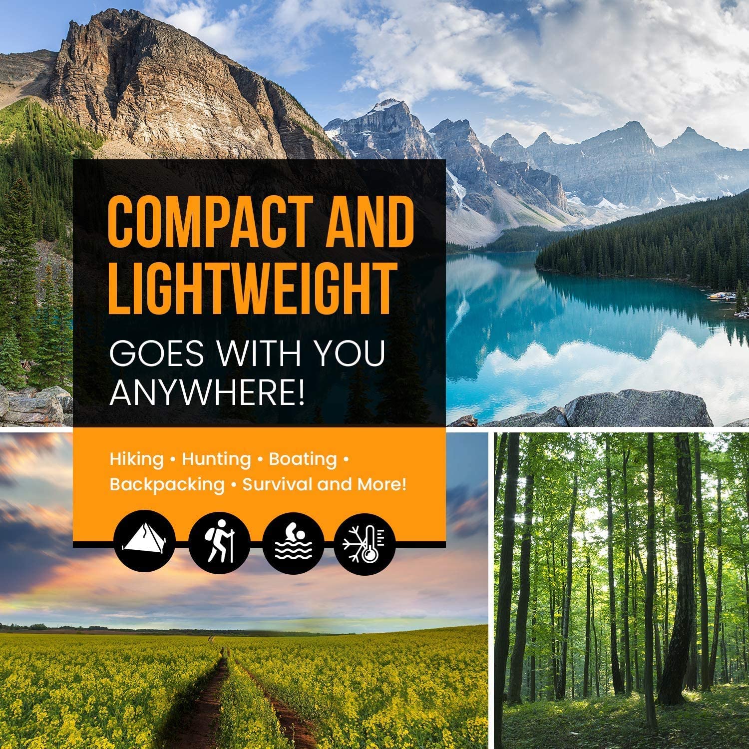 Xugoox Lot De 6 Couvertures Thermiques De Sauvetage D'urgence, 210 X 160 Cm, Couverture D'urgence Pour Randonnée, Voiture, Kit De Premiers Secours, Marathon Et Abri