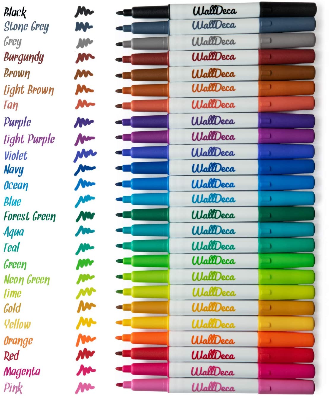 Feutres Effaçables À Sec À Pointe Fuselée Et Sans Odeur, Kit De Feutres Pour Tableau Blanc