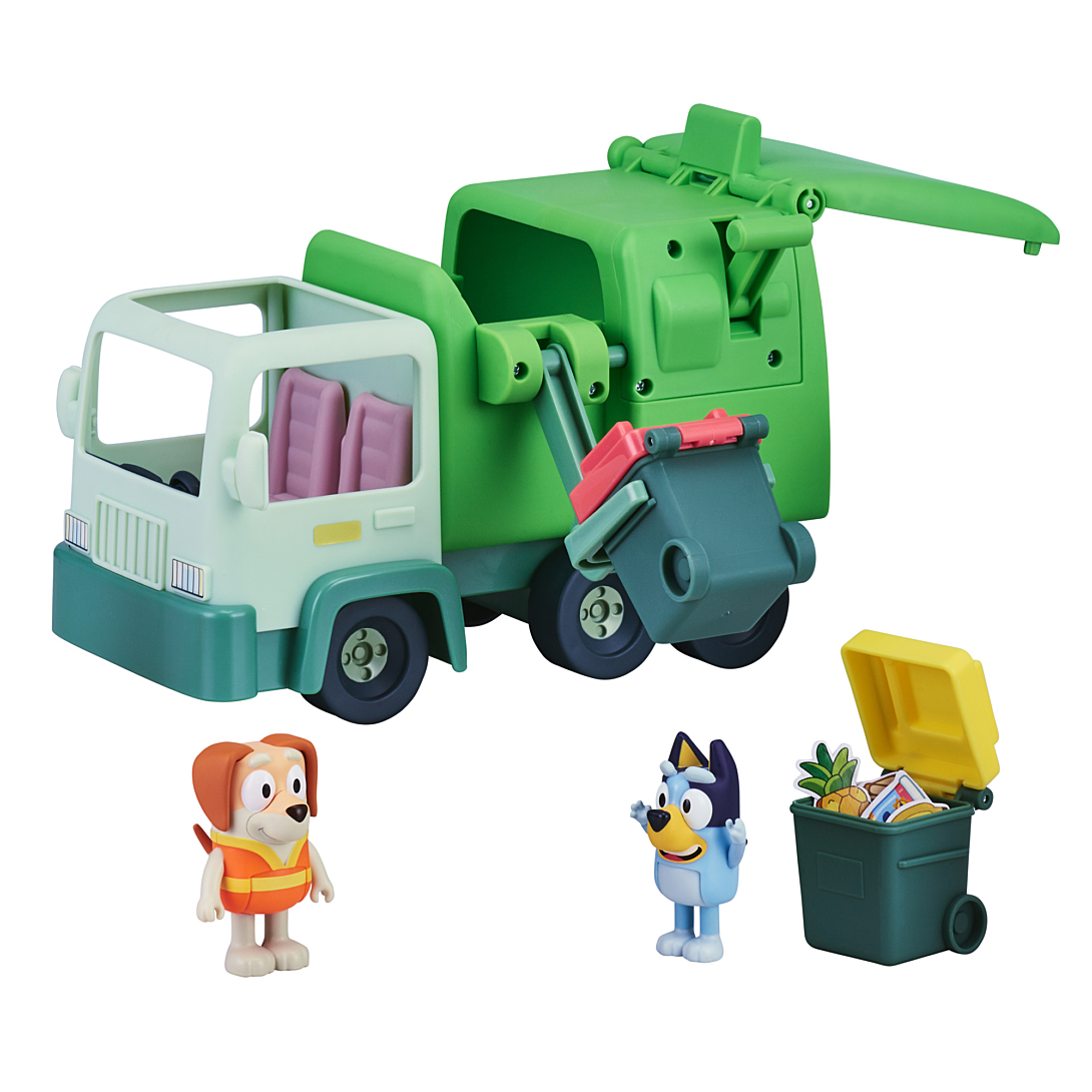 Moose Toys Bluey Le Camion poubelle de Bluey - Figurines incluses - Jouet - Pour enfants de 3 ans et plus