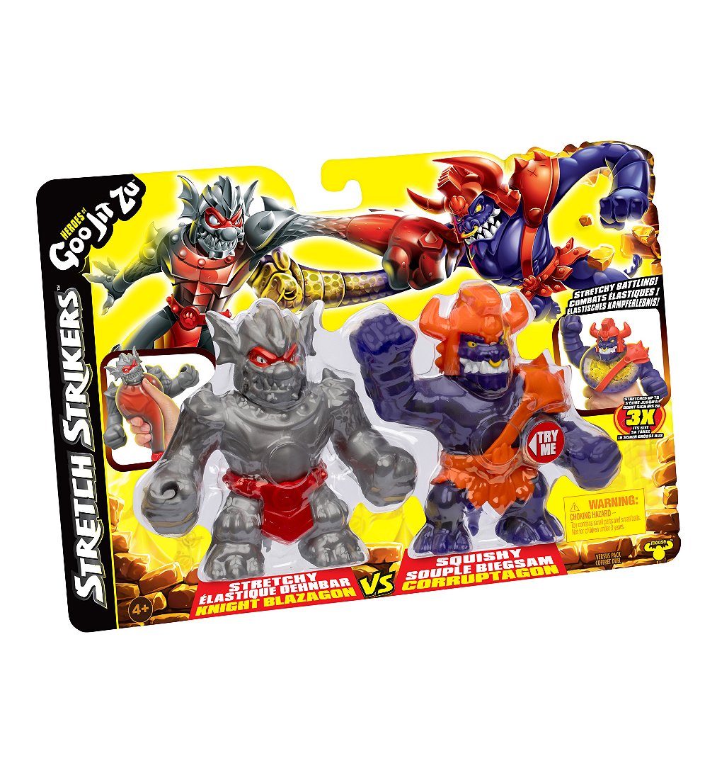 Duo de Figurines Strikers Blaz vs Corr 11cm HEROES OF GOO JIT ZU Combat épique avec armures de guerriers - vue 3