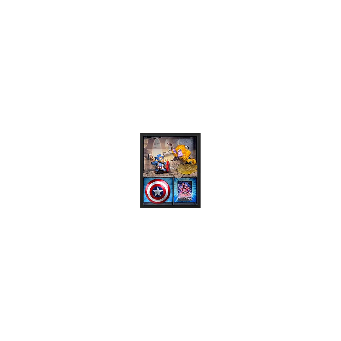 Figurine FANDROP x STAR WARS Captain America vs Thanos Vitrine avec scène culte + mini affiche 18 cm - vue 2