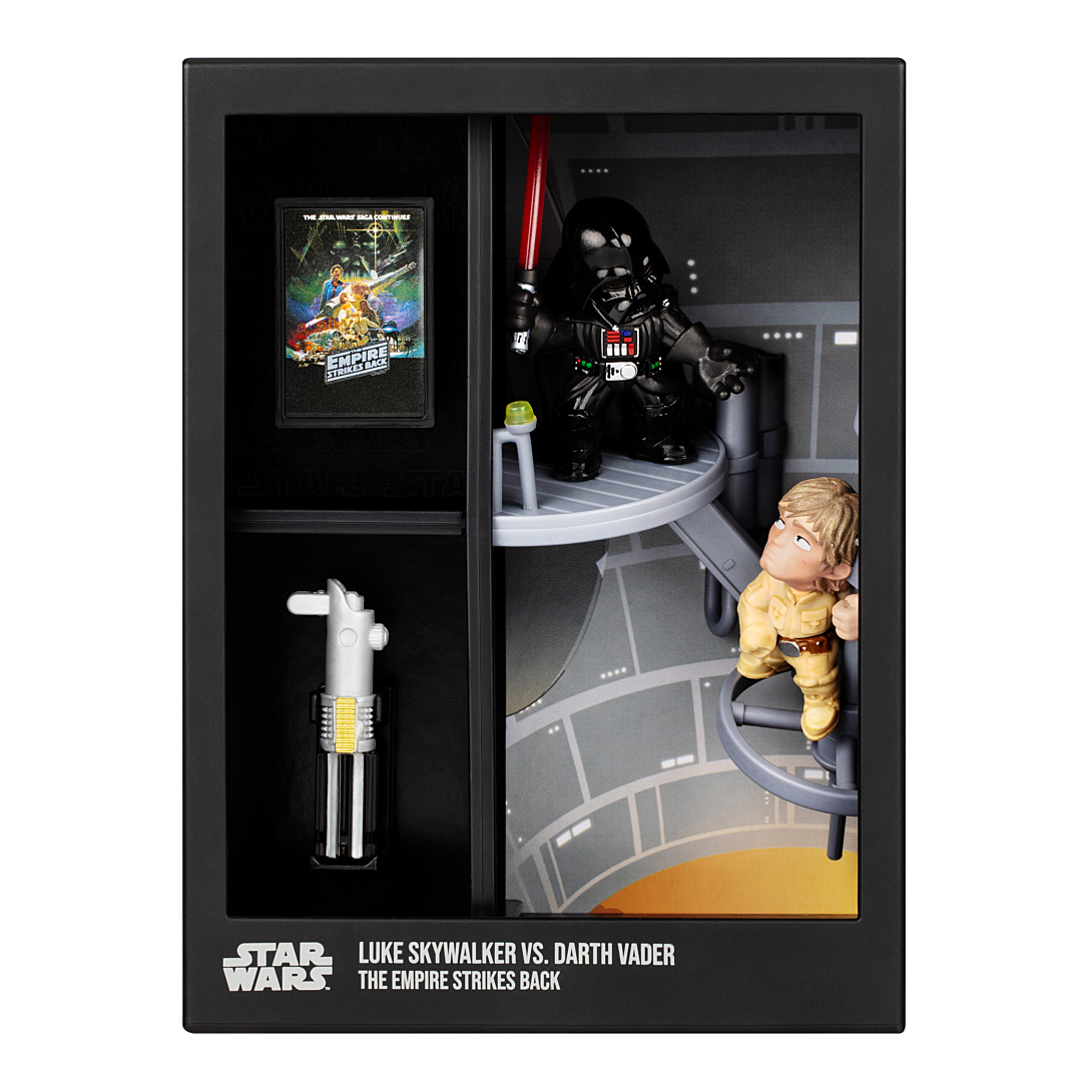 Figurine FANDROP x STAR WARS Darth Maul vs Ahsoka Vitrine avec scène culte + mini affiche 18 cm - vue 4