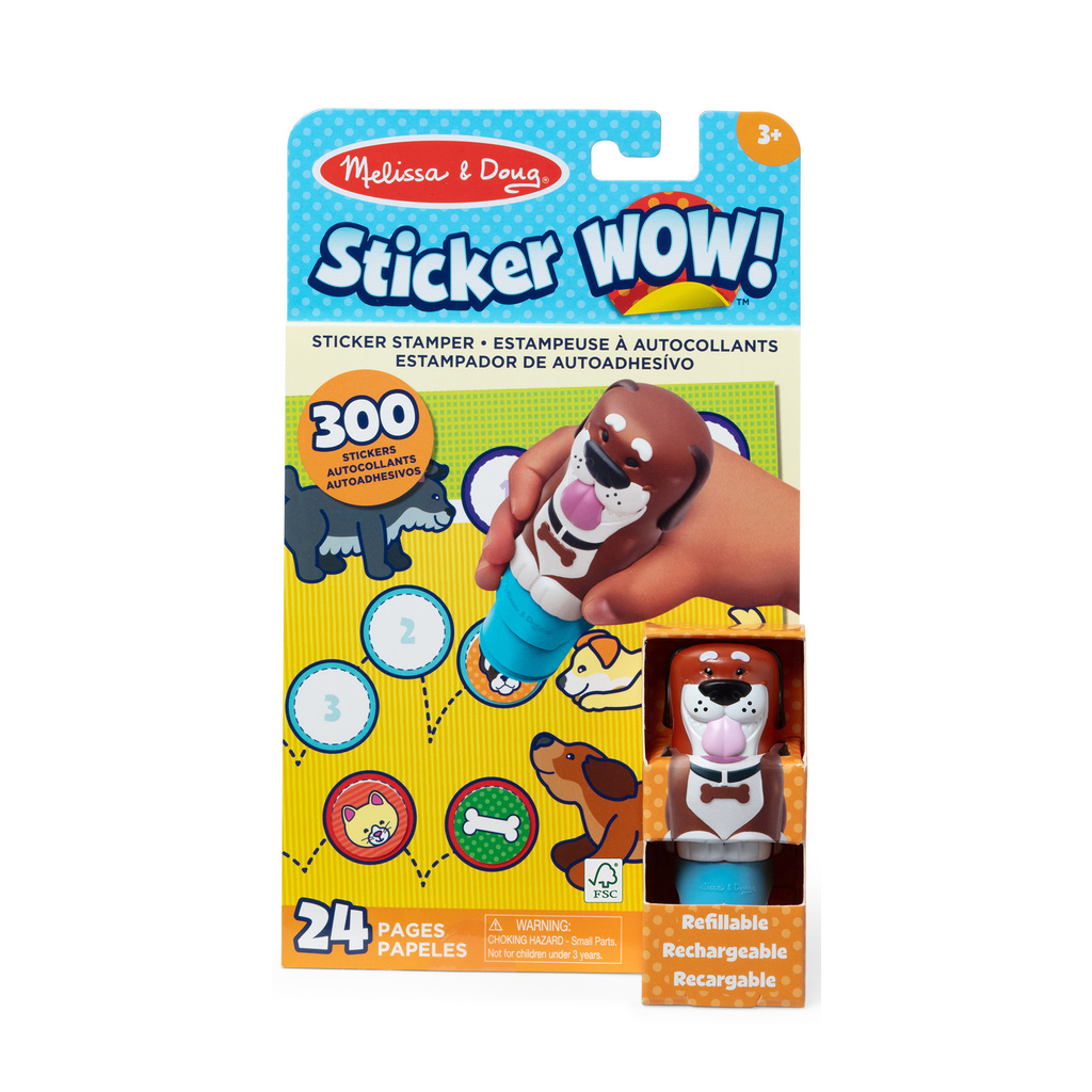Pack tampon dautocollants + bloc dactivités Stickers Wow Mélissa & Doug - vue 6