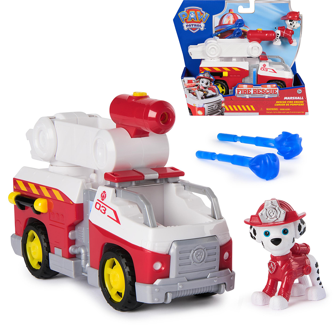 Figurine et véhicule Paw Patrol Pat’Patrouille Fire Rescue Marcus - vue 7