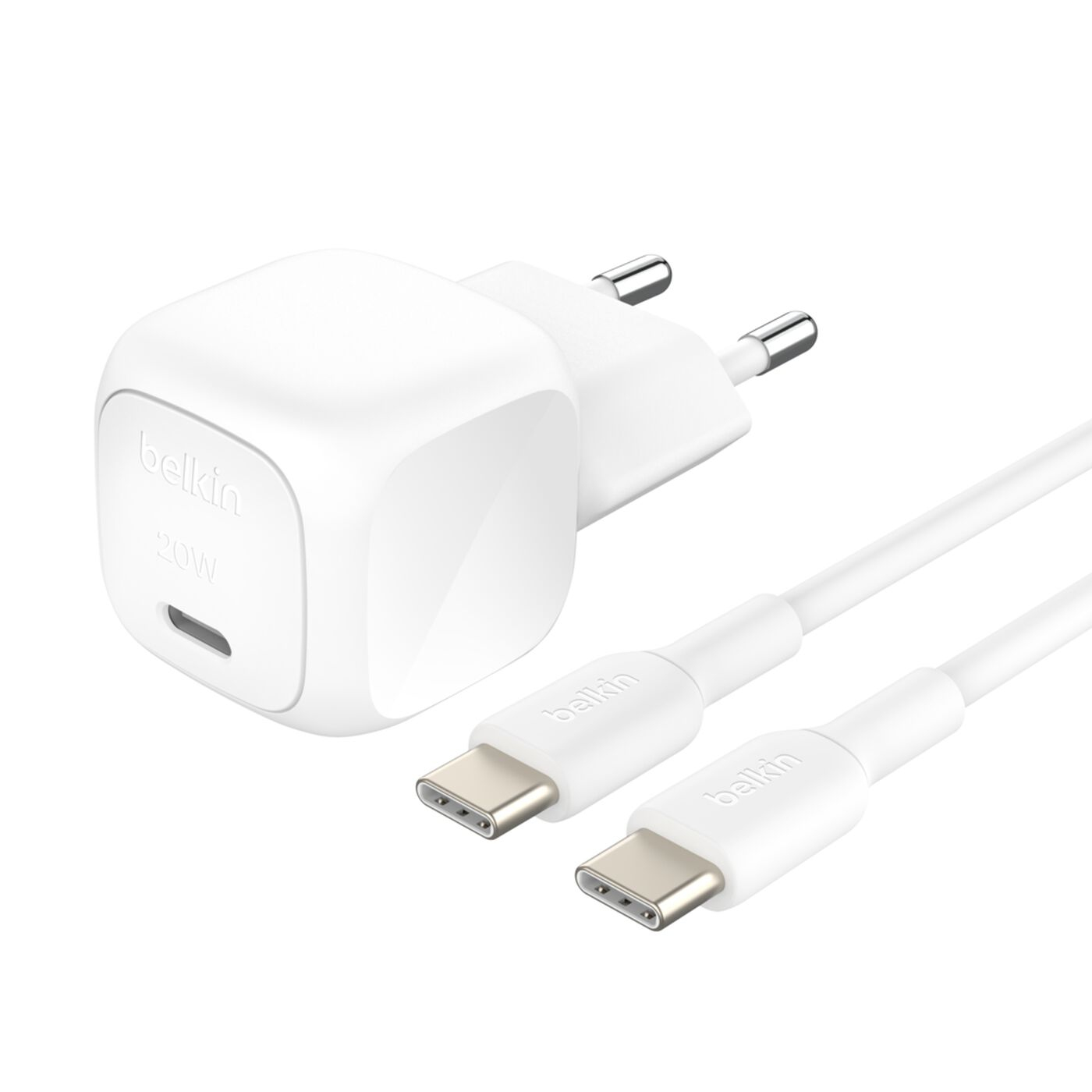 Belkin Chargeur USB C pour iPhone et Samsung avec câble 1m - vue 2