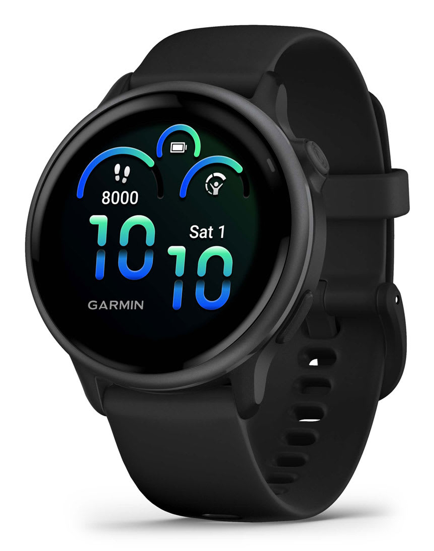 Garmin vívoactive 6 3,05 cm (1.2) AMOLED 42 mm Numérique 390 x 390 pixels Écran tactile Noir Wifi GPS (satellite)