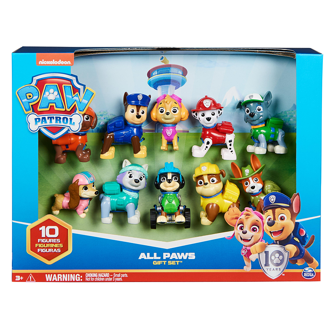 Figurine La Pat'patrouille 10ème Anniversaire X10 Spin Master Le Lot De 10 Figurines - vue 4