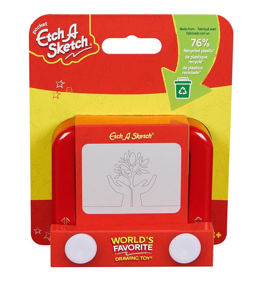 Ecran magique Etch A Sketch version Pocket Spin Master - vue 2