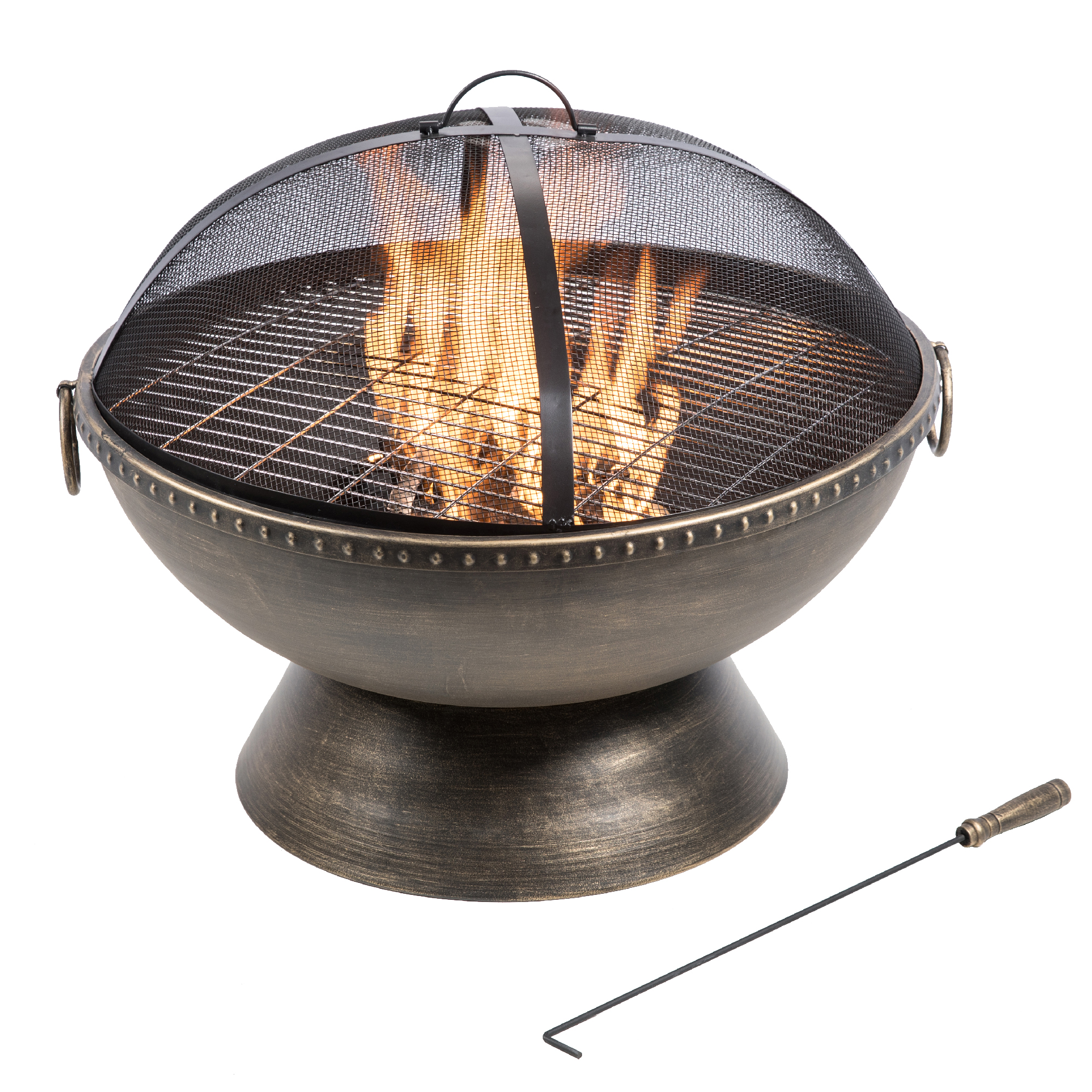 Braséro de Jardin à gaz Chauffage extérieur Effet Pierre Naturelle
