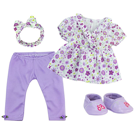 Lot de 3 vêtements de poupée bleus pour poupées de 17 cm, ensemble d Lot de 3 vêtements de poupée bleus pour poupées de 17 cm, ensemble d