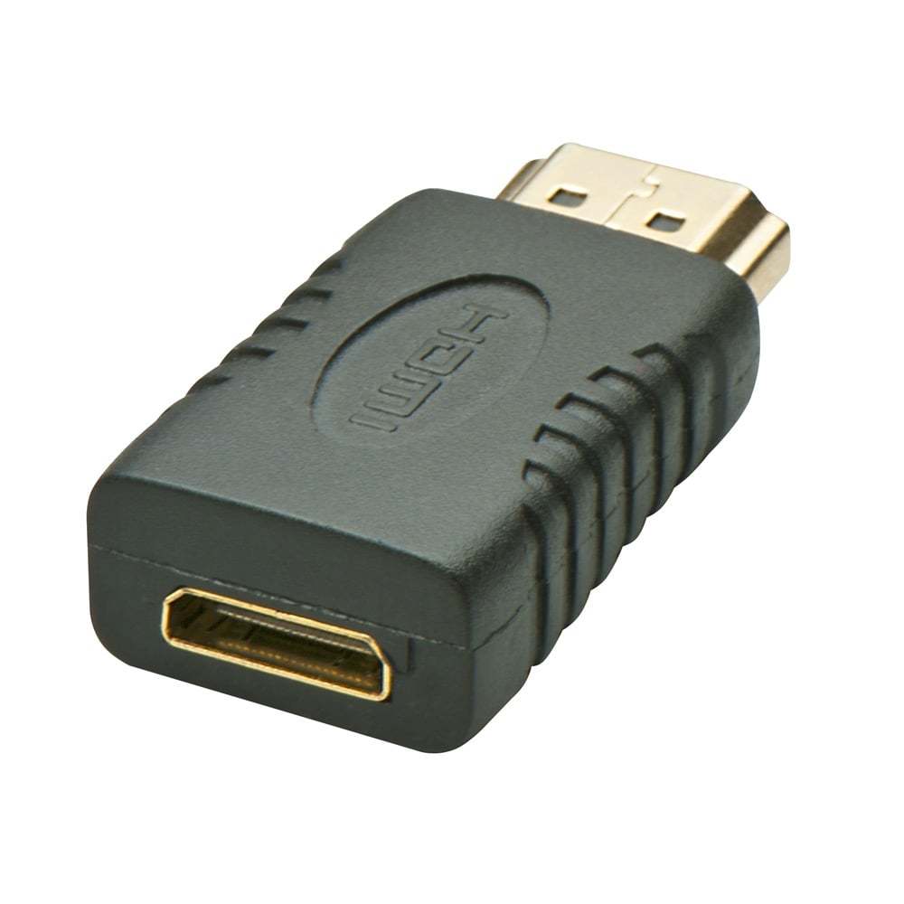DeleyCON Mini + Micro HDMI Adaptateur Double - HDMI Femelle Mini HDMI