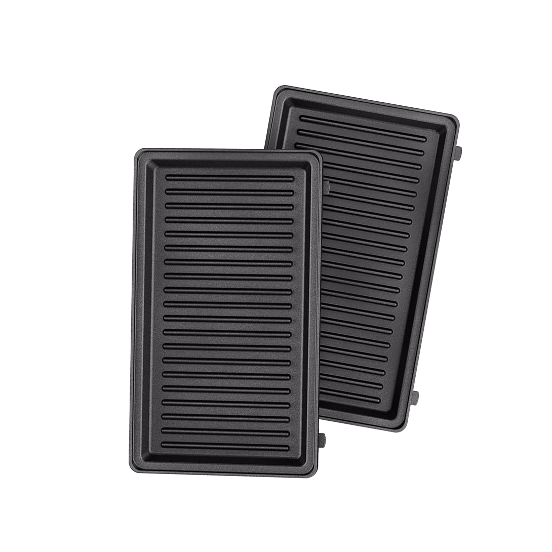 Tefal Coffret Snack Collection 2 plaques grill panini + 1 livre de recettes XA800312 - vue 6