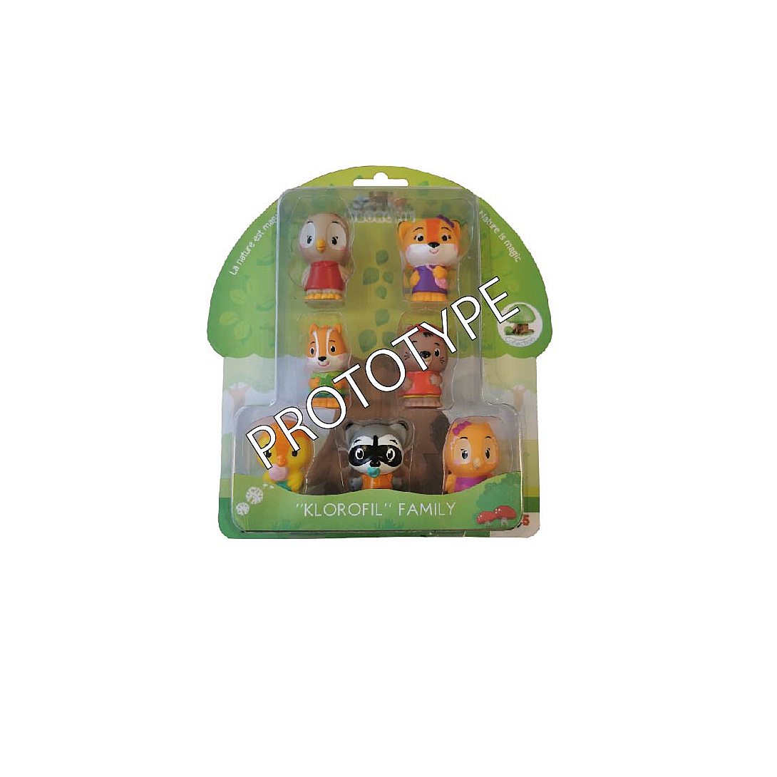 Vulli Assortiment De 7 Personnages Klorofil - Kloro'families - Extérieur - Sophie La Girafe - Garantie 2 Ans Beige - vue 2