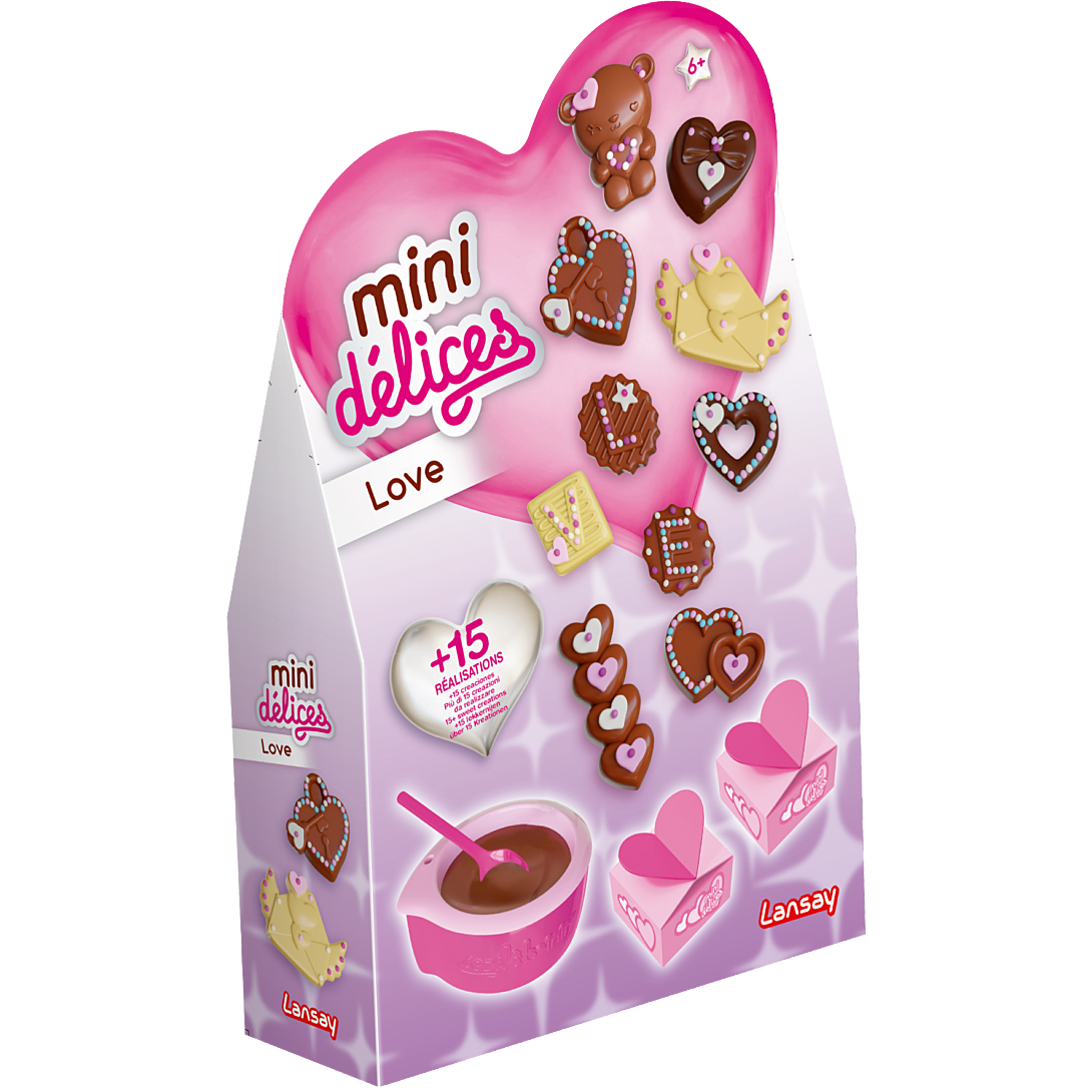 Kit Création Chocolat Lansay 17826 – Mini Délices Love pour Enfants