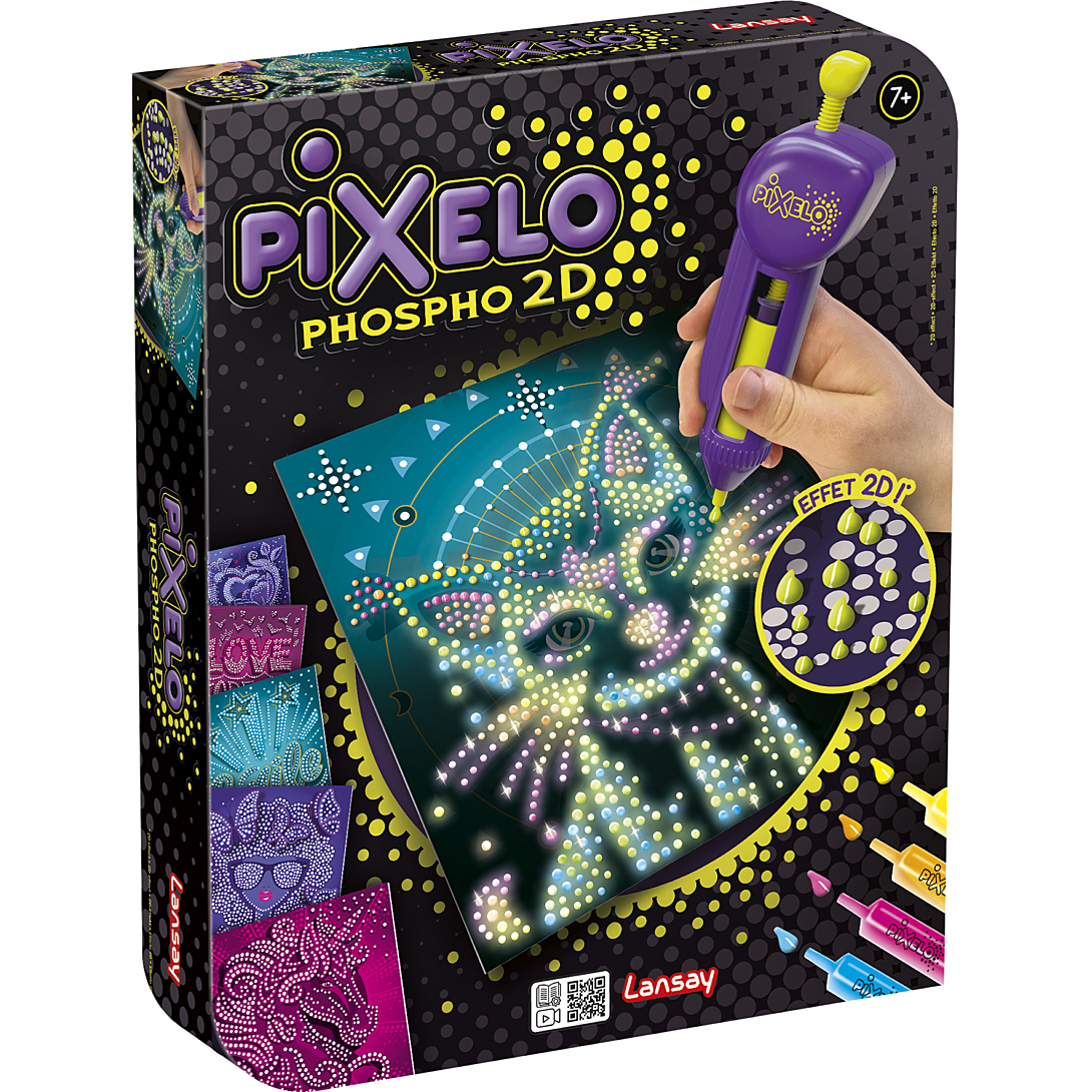 Jeu Créatif Lansay 20285 – Pixelo Phospho 2D avec Effets Lumineux - vue 4