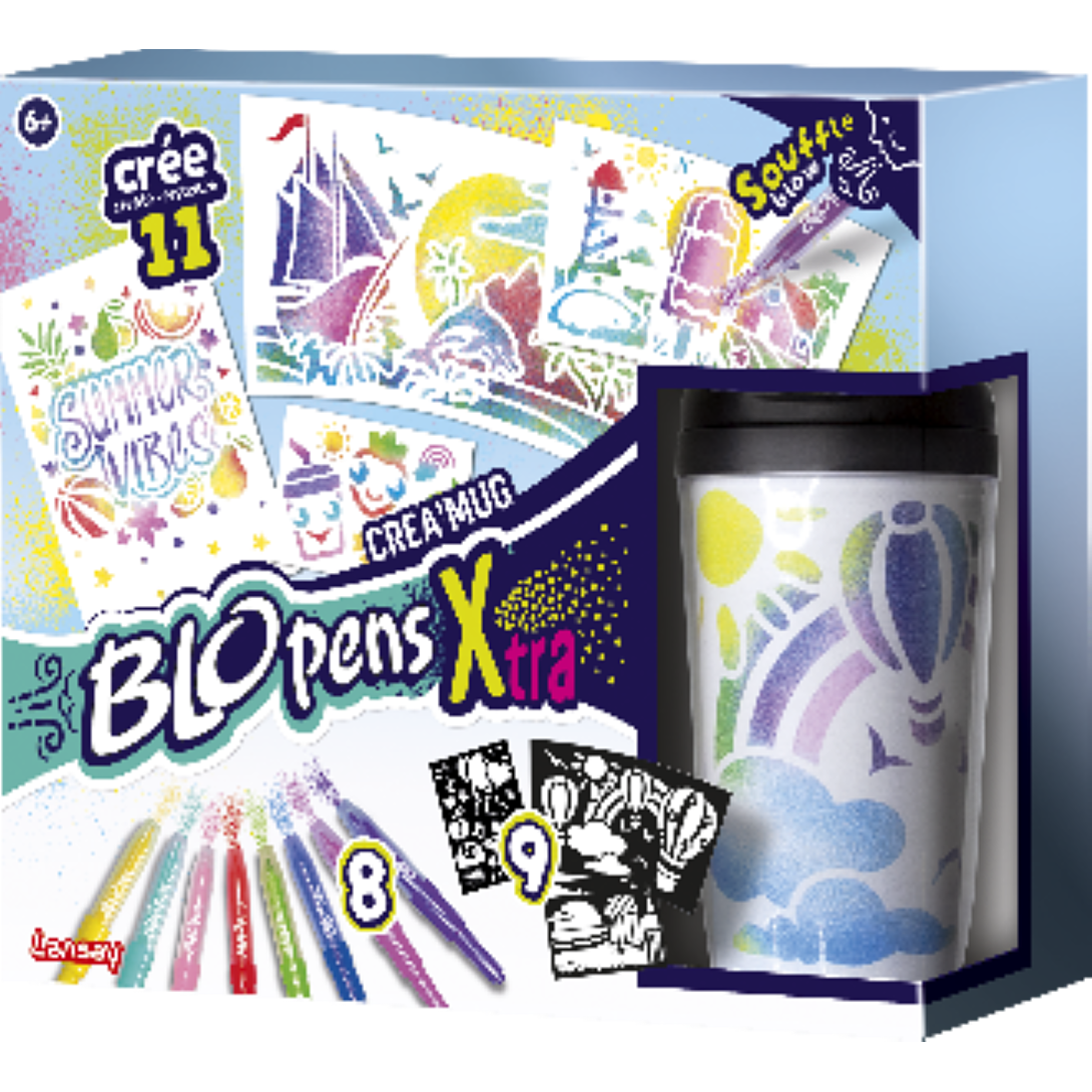 Kit Personnalisation Mug Lansay BLOPENS X-TRA 24337 – 9 Pochoirs Réutilisables - vue 4
