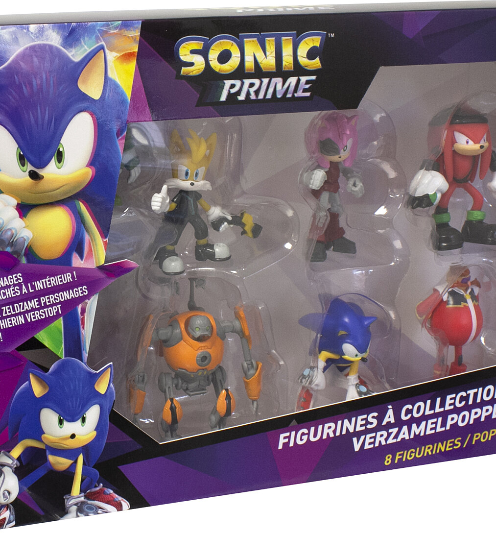 Sonic Prime 8 Figurines 6 5 cm Modèle Aléatoire Personnages de Dessins Animés et Jeux Vidéos Dès Lansay