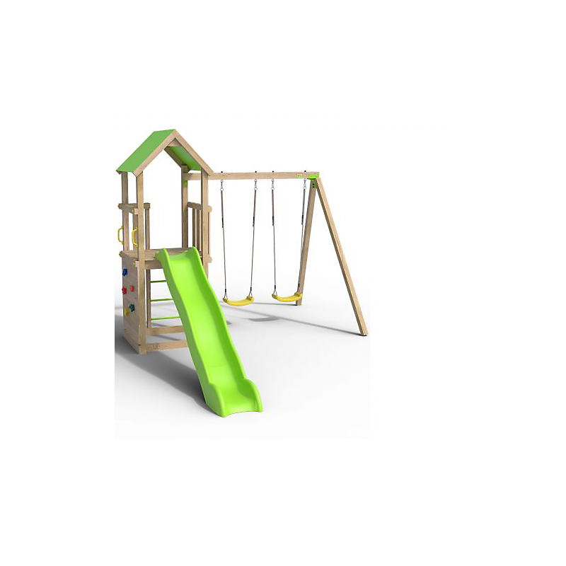 Aire de jeux en bois SMART XPERIENCE TRIGANO 7 enfants - vue 2
