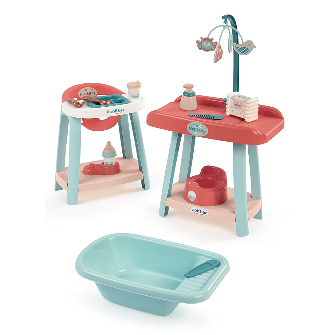 Ensemble nursery 3 en 1 Ecoiffier pour poupons 32 cm Coloris unique - vue 1