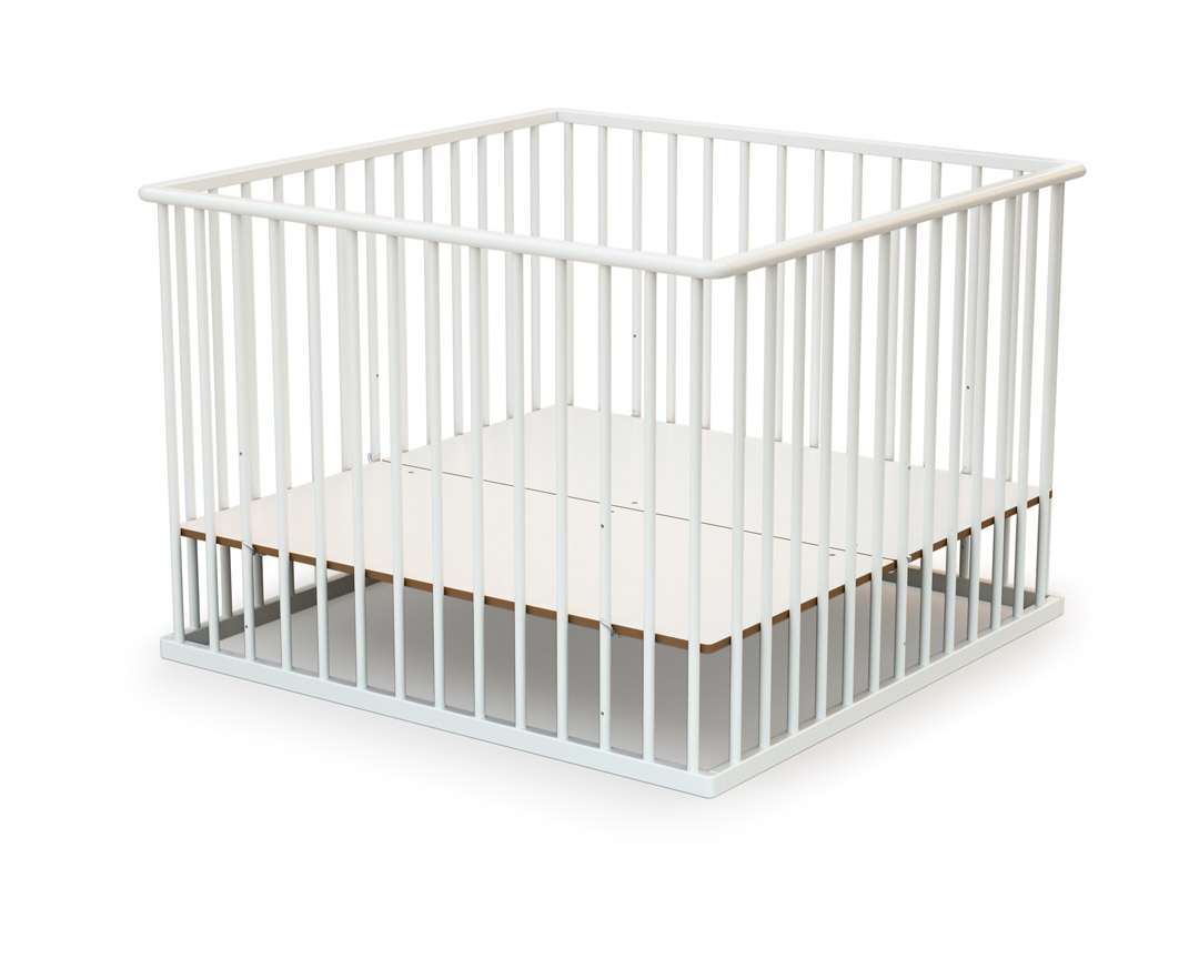 WEBABY Parc bébé en bois 100 x 100 cm