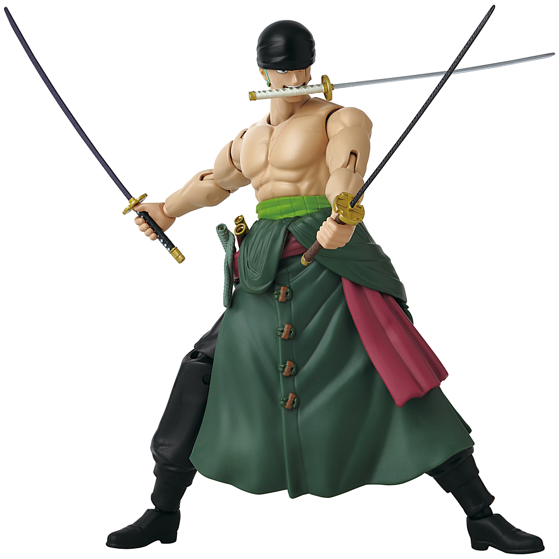 Bandai - Anime Heroes - One Piece - Figurine Anime Heroes 17 cm - Roronoa Zoro style trois épées