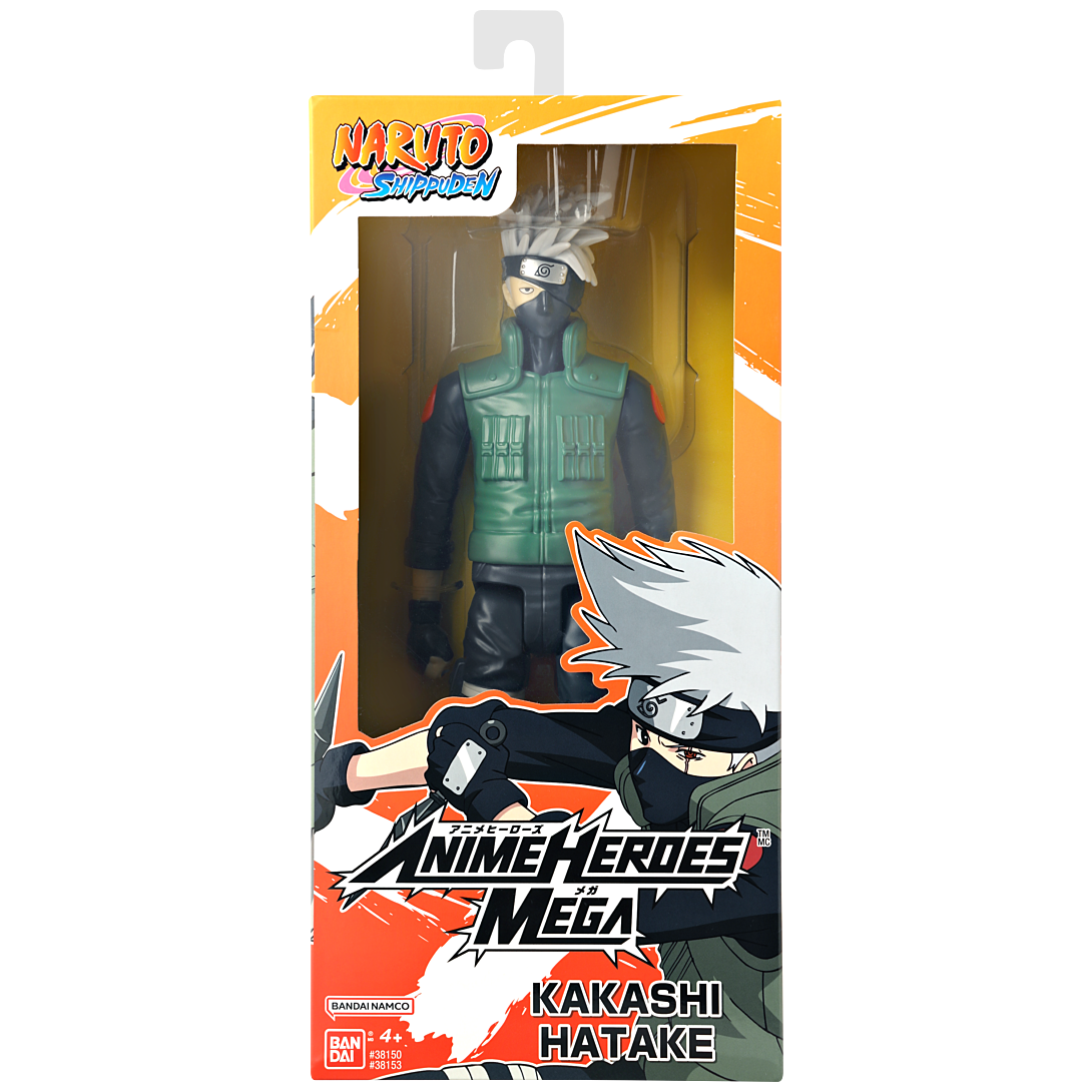 Bandai Figurine Anime Heroes articulée - Naruto Shippuden - Kakashi Hatake Mega - 30 cm