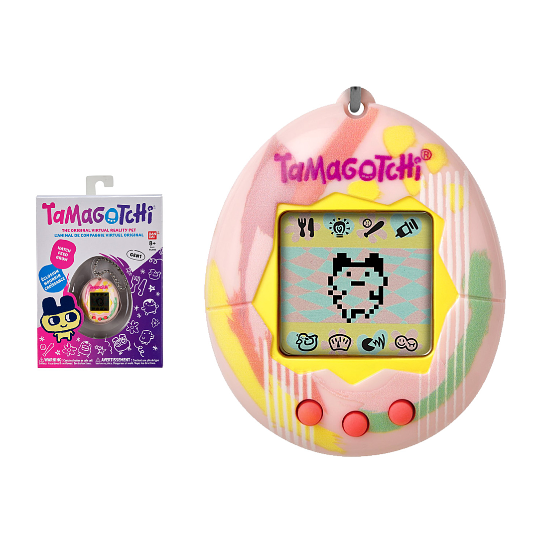 Bandai - Tamagotchi - Tamagotchi original - Art Style - Animal électronique virtuel avec écran, 3 boutons et jeux - 42883