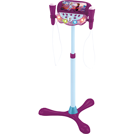 Dislocati Microphone sur Pied pour Enfants 3+ Ans, Double Micro avec Lumière LED Colorée, Hauteur Réglable 47-108 cm, Bluetooth/TF/USB/AUX, Cadeau Idéal pour Filles et Garçons (Violet Dislocati Microphone sur Pied pour Enfants 3+ Ans, Double Micro avec Lumière LED Colorée, Hauteur Réglable 47-108 cm, Bluetooth/TF/USB/AUX, Cadeau Idéal pour Filles et Garçons (Violet