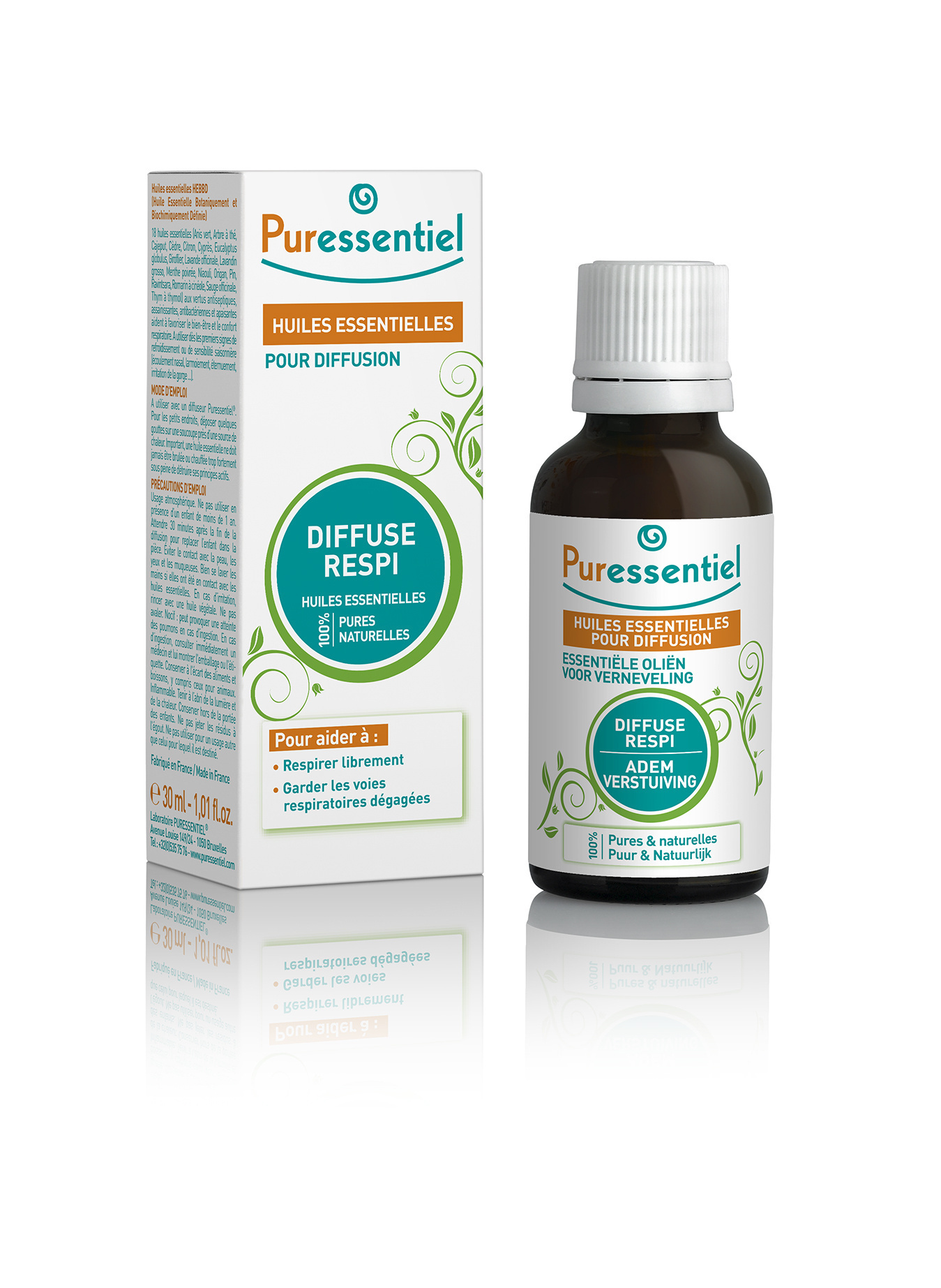 Huiles Essentielles Diffuse Respi Puressentiel Le Flacon De 30ml