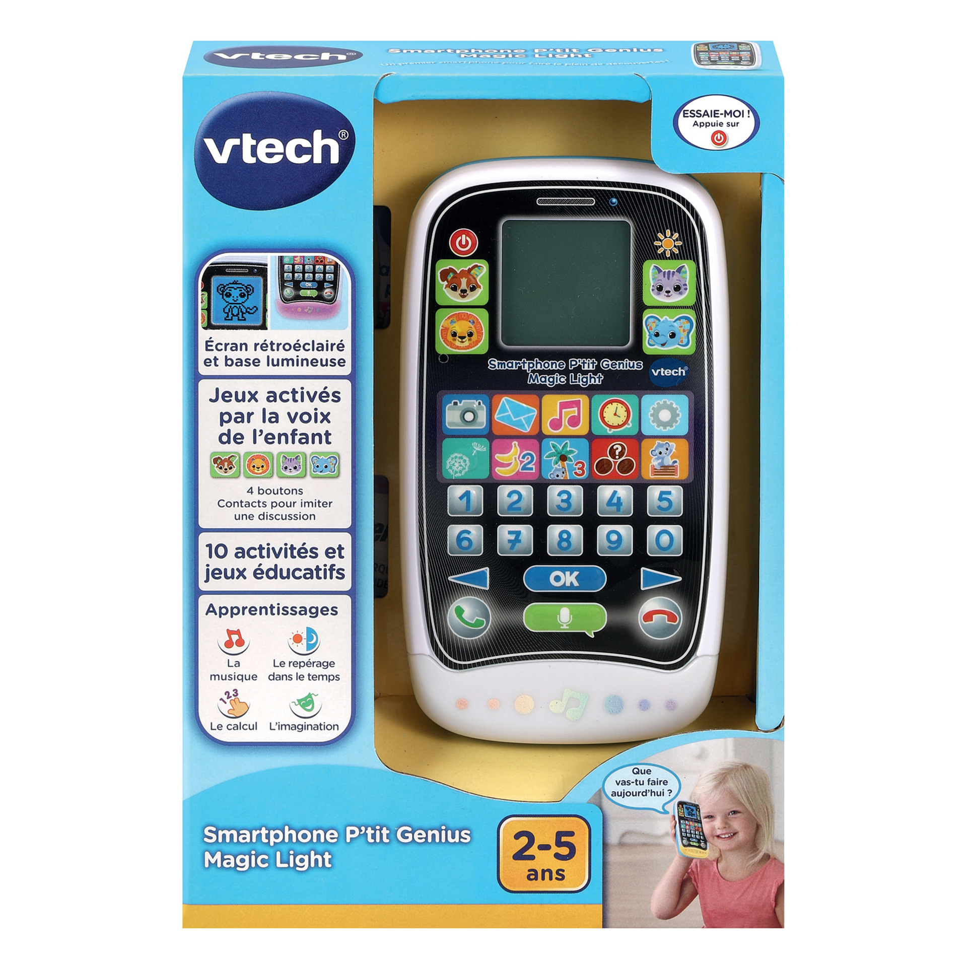 Smartphone Interactif VTech P'tit Genius Magic Light – 10 Activités Éducatives - vue 8
