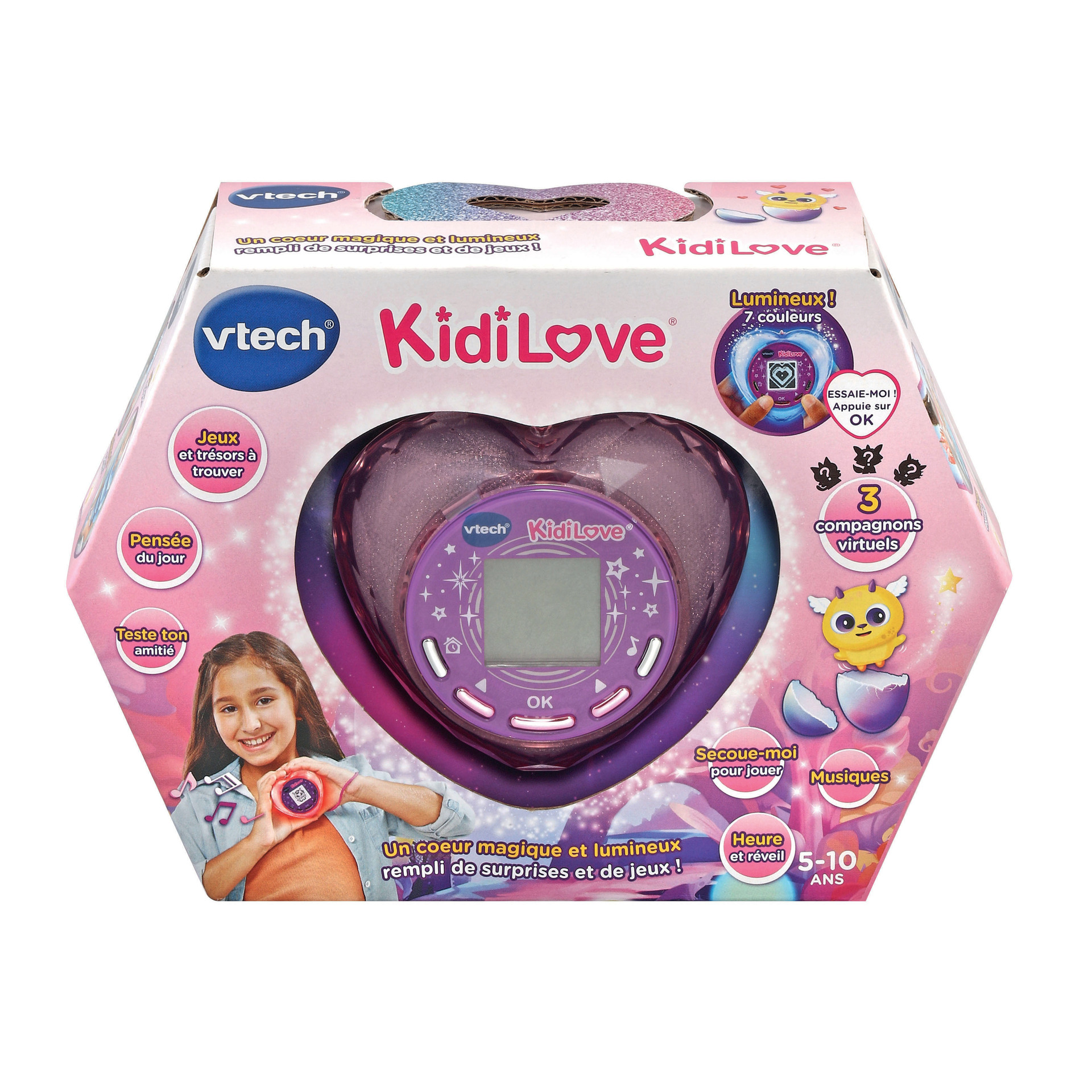 Jeu Éducatif Électronique Vtech KidiLove Cœur Magique 8 en 1 – Effets Lumineux et Musique - vue 9