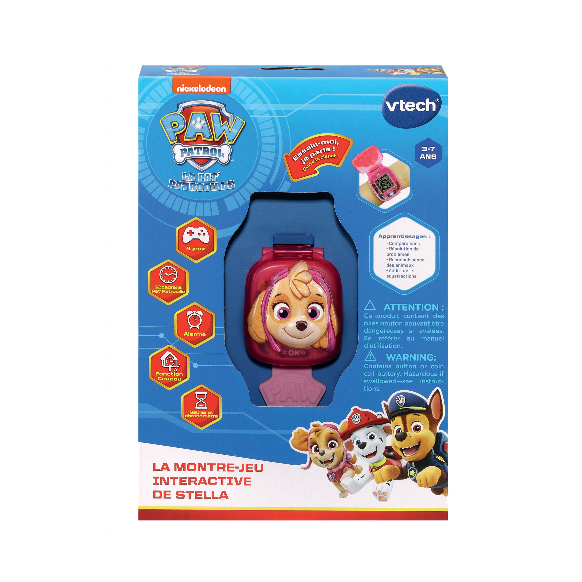 Montre Interactive Vtech 80-551685 – Pat' Patrouille Stella avec Écran Animé - vue 4