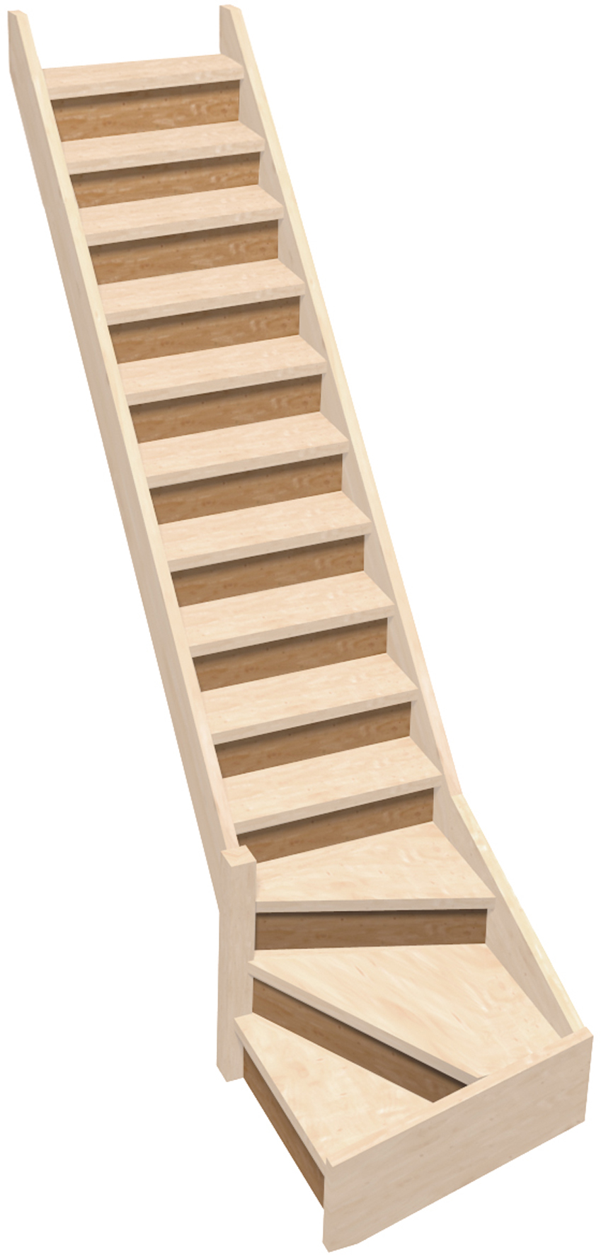 Contremarche escalier 14 tournant Kordo 80 cm BURGER