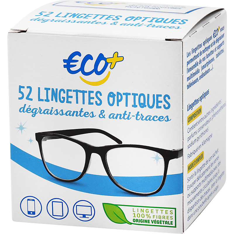 Lingettes optiques x52 ECO au meilleur prix